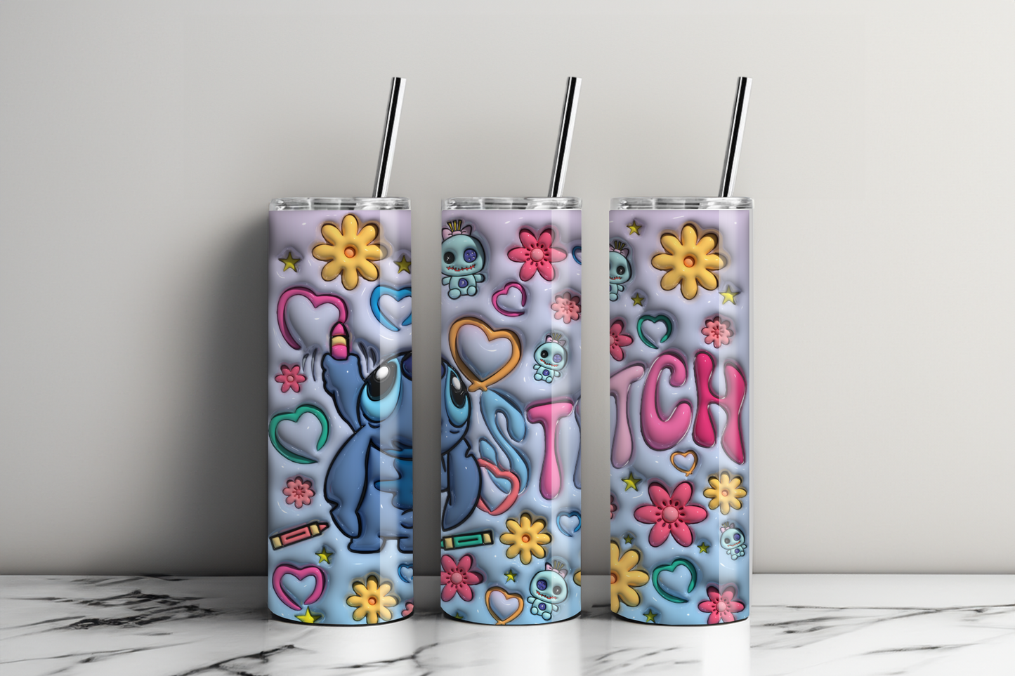 3D Stitch Flower Design