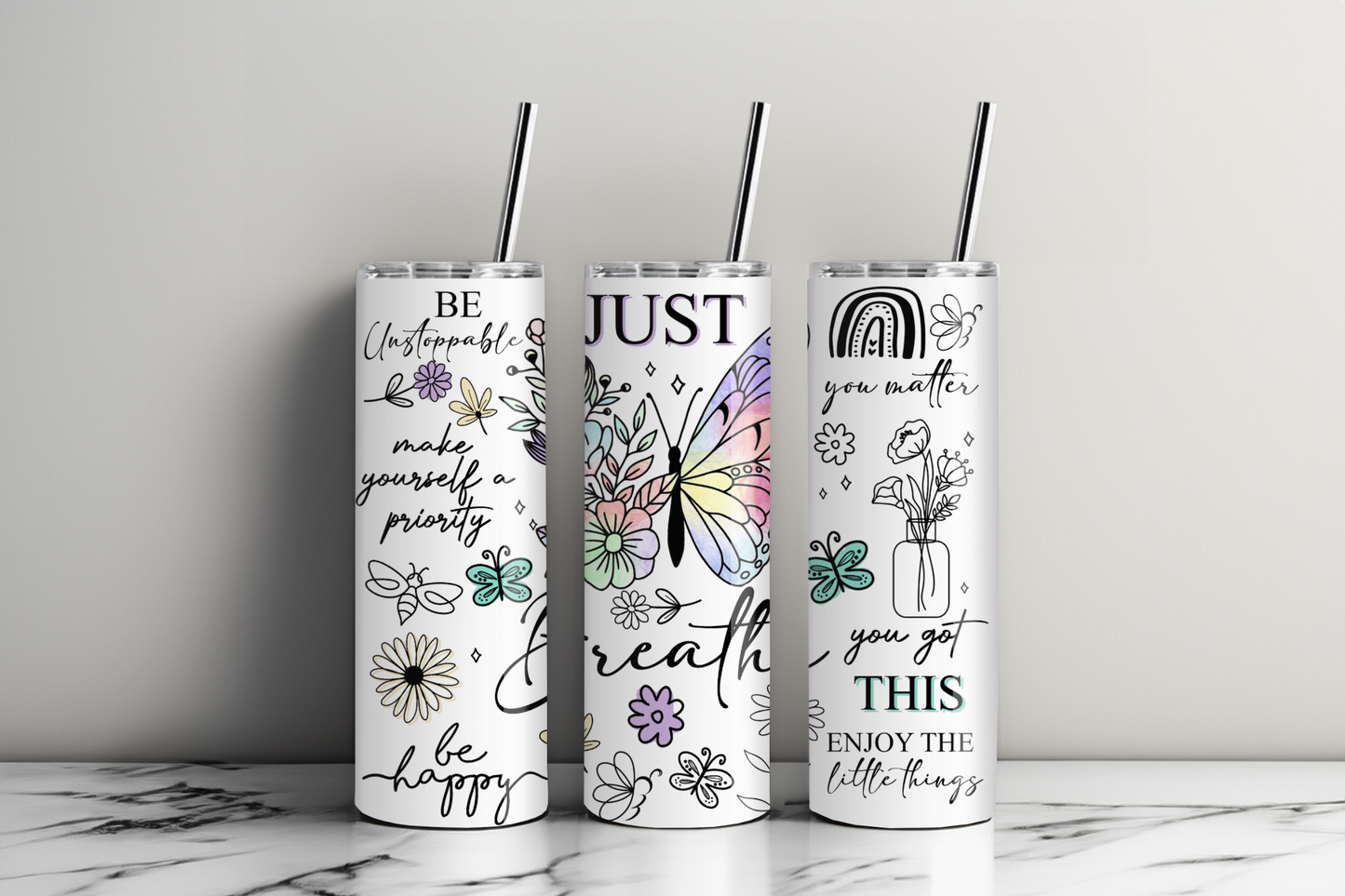 Just Breathe Tumbler