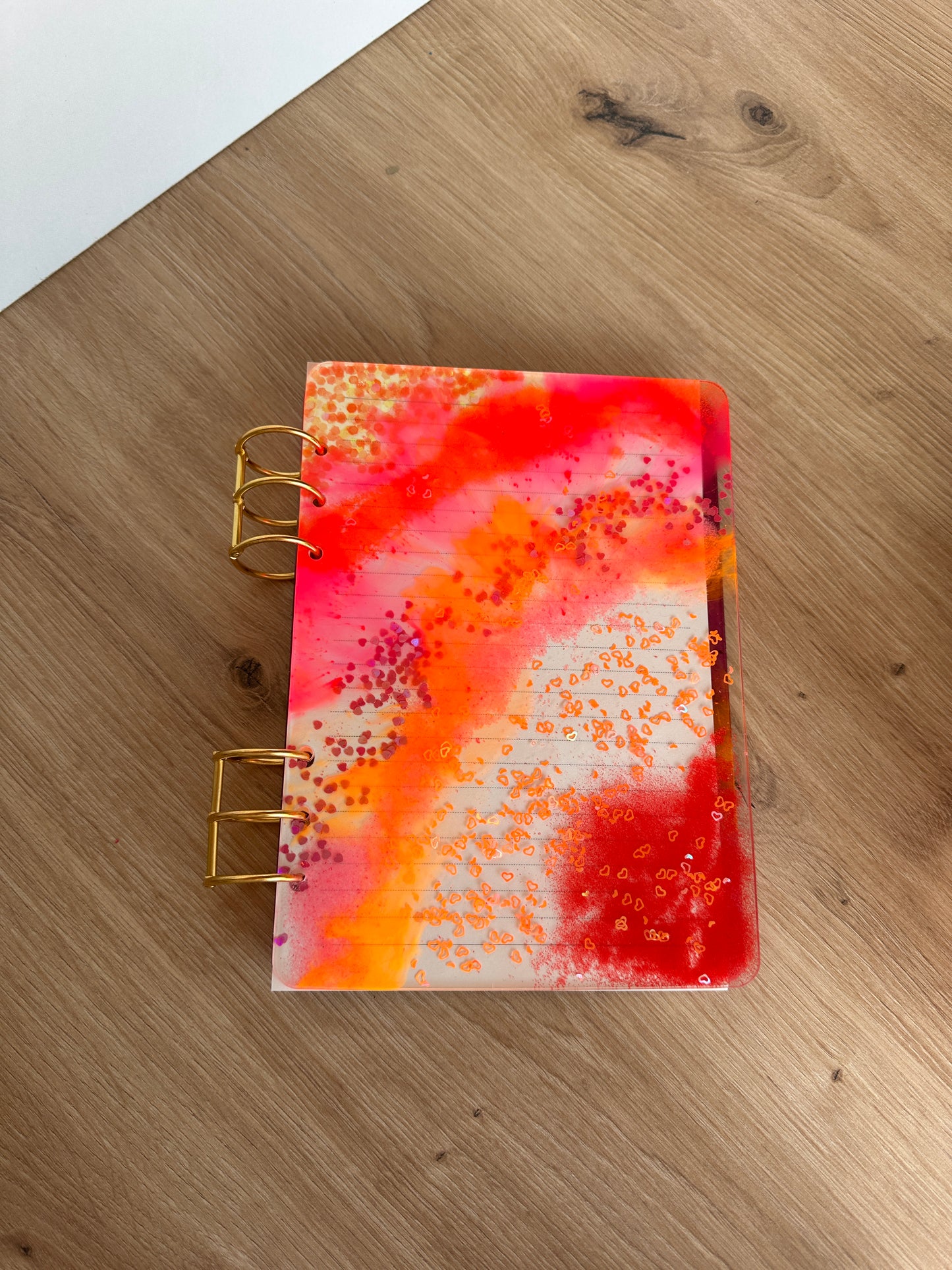 Notizbuch DIN6 Orange Gold