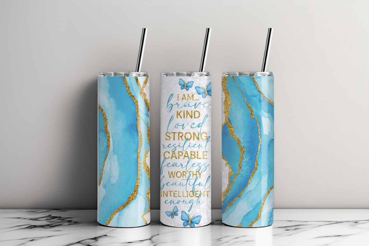Blau Gold Tumbler