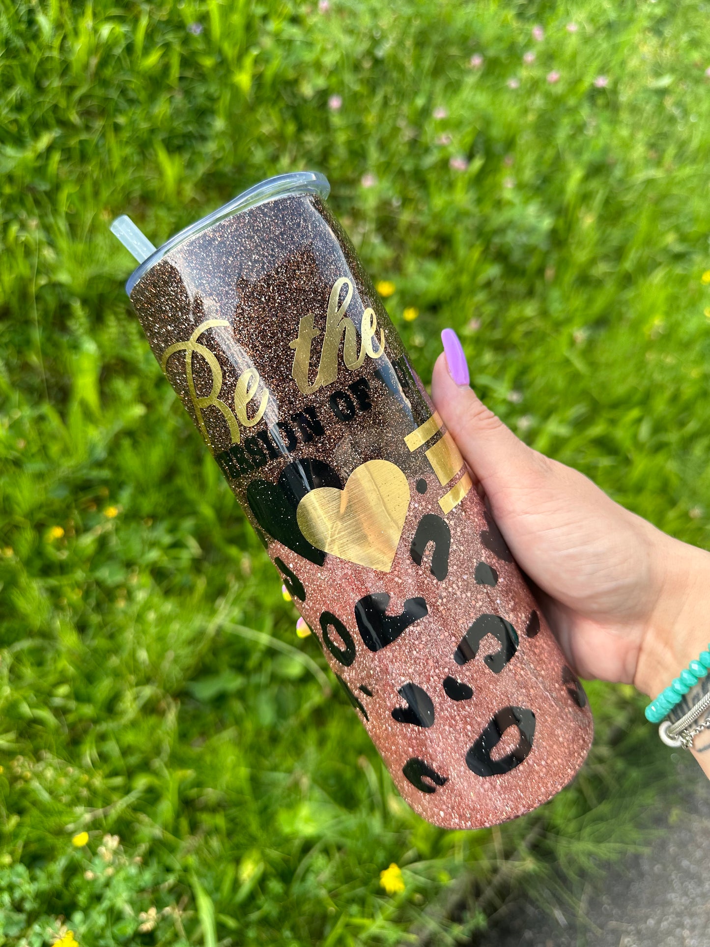 Glitzerbecher Be the Best Version of you