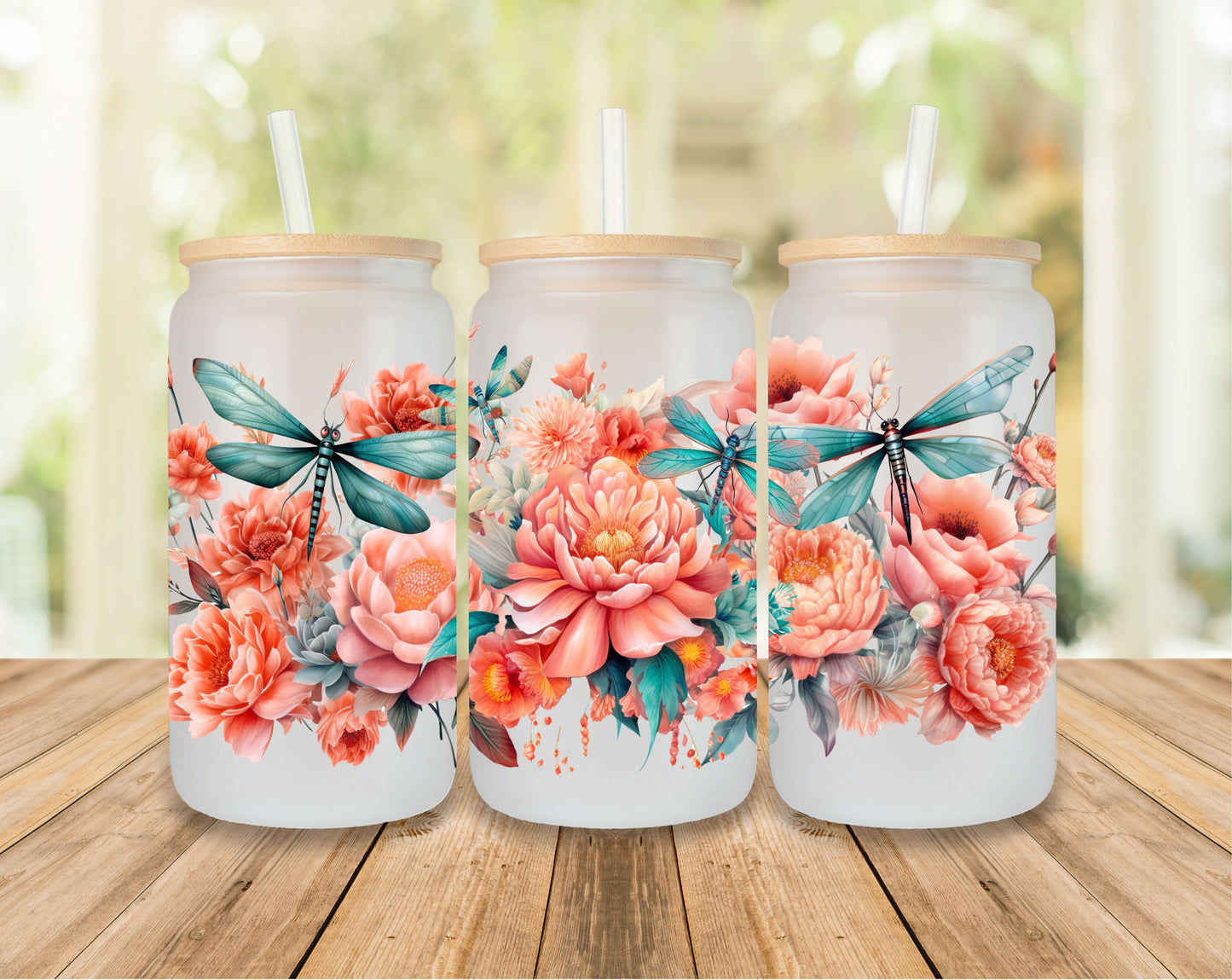 Peach florales