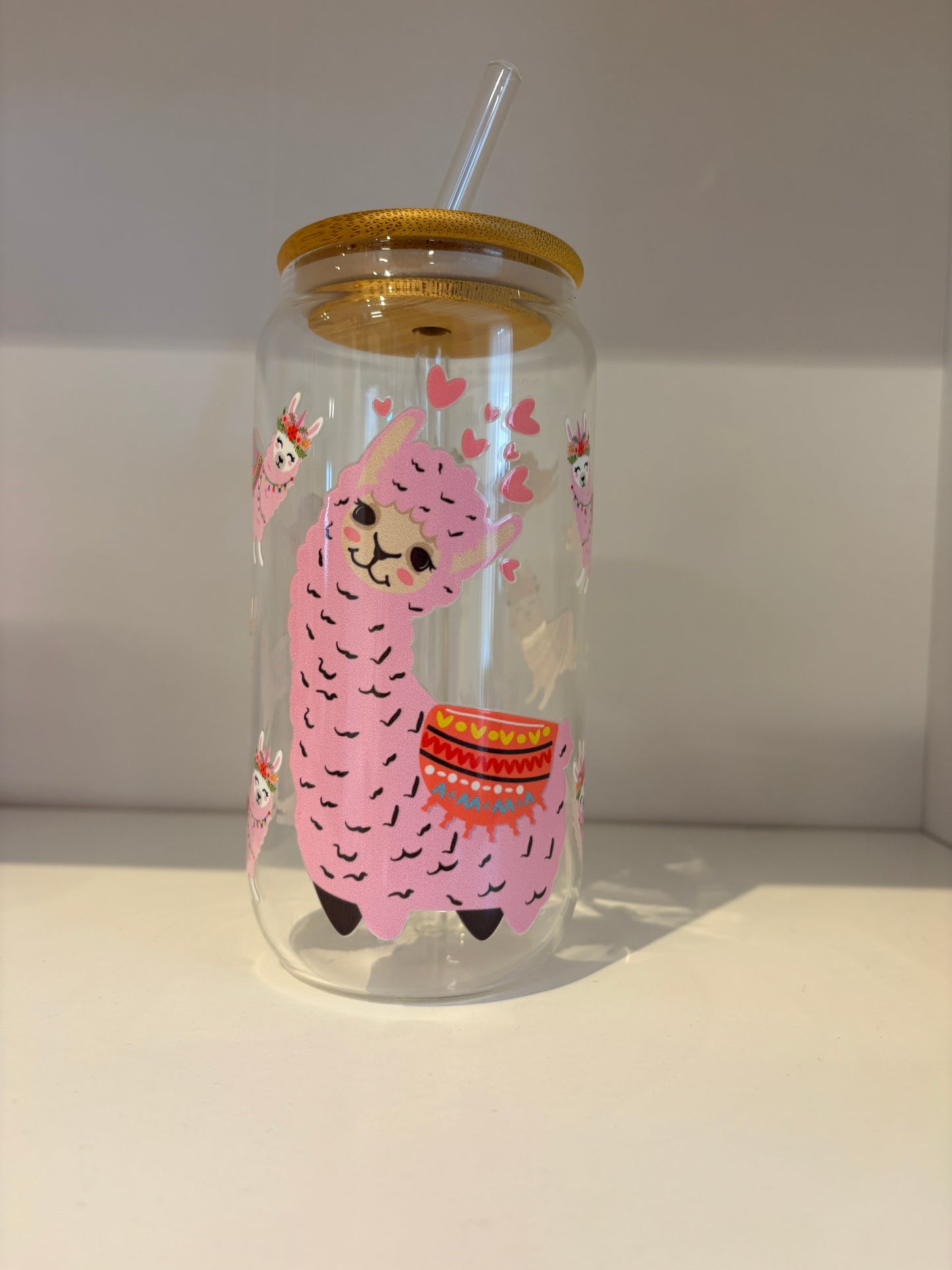 Trinkglas mit Motiv
